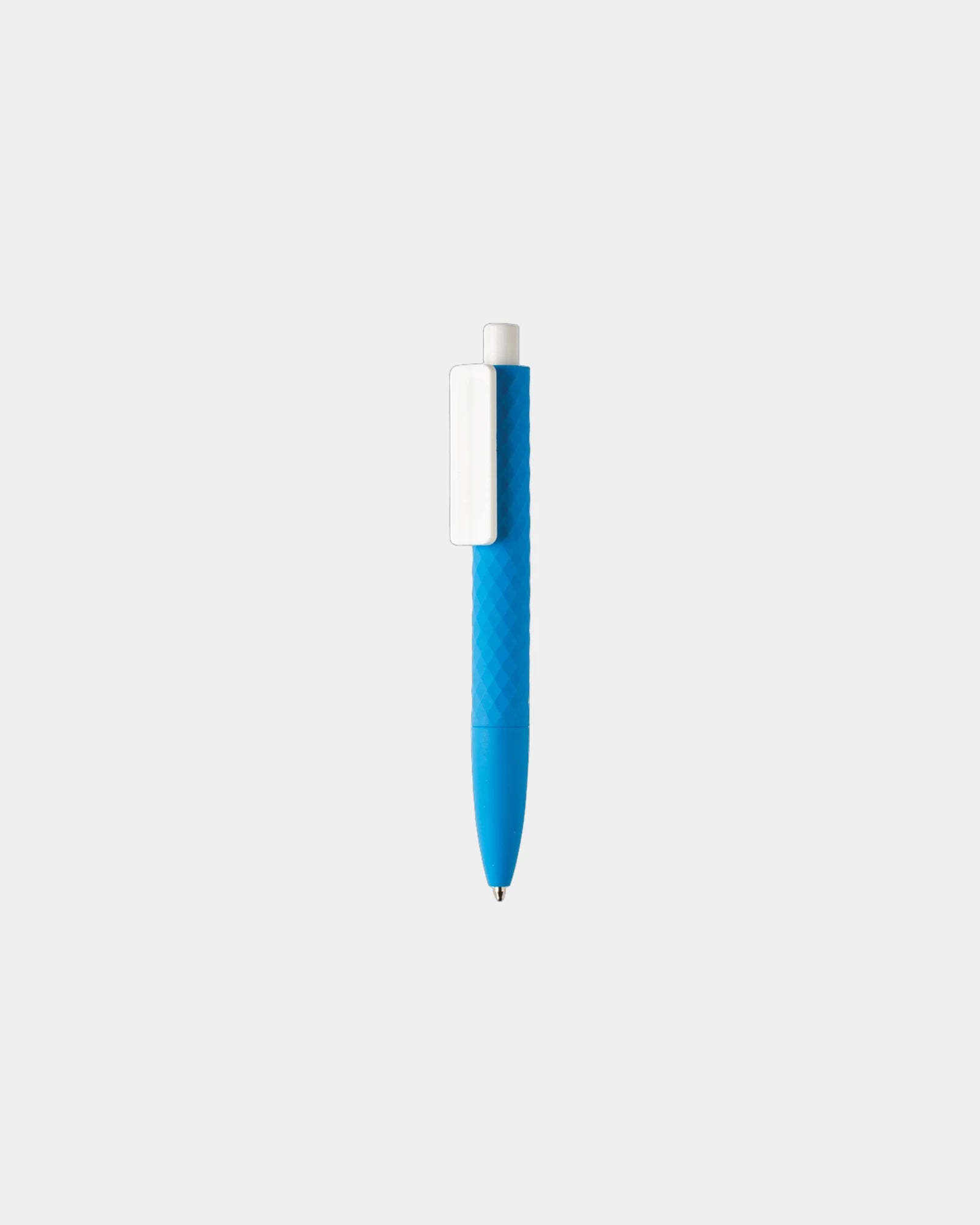 Penna ABS riciclato finitura gomma da personalizzare - Blu