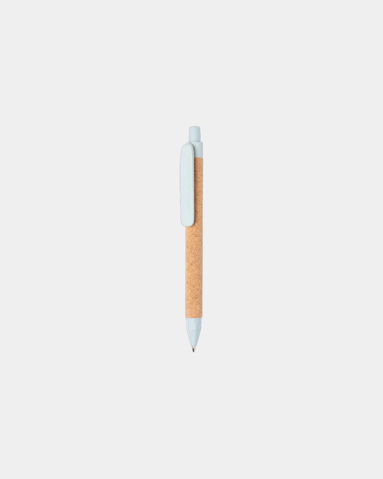 Penna ecologica paglia di grano e sughero da personalizzare - Blu