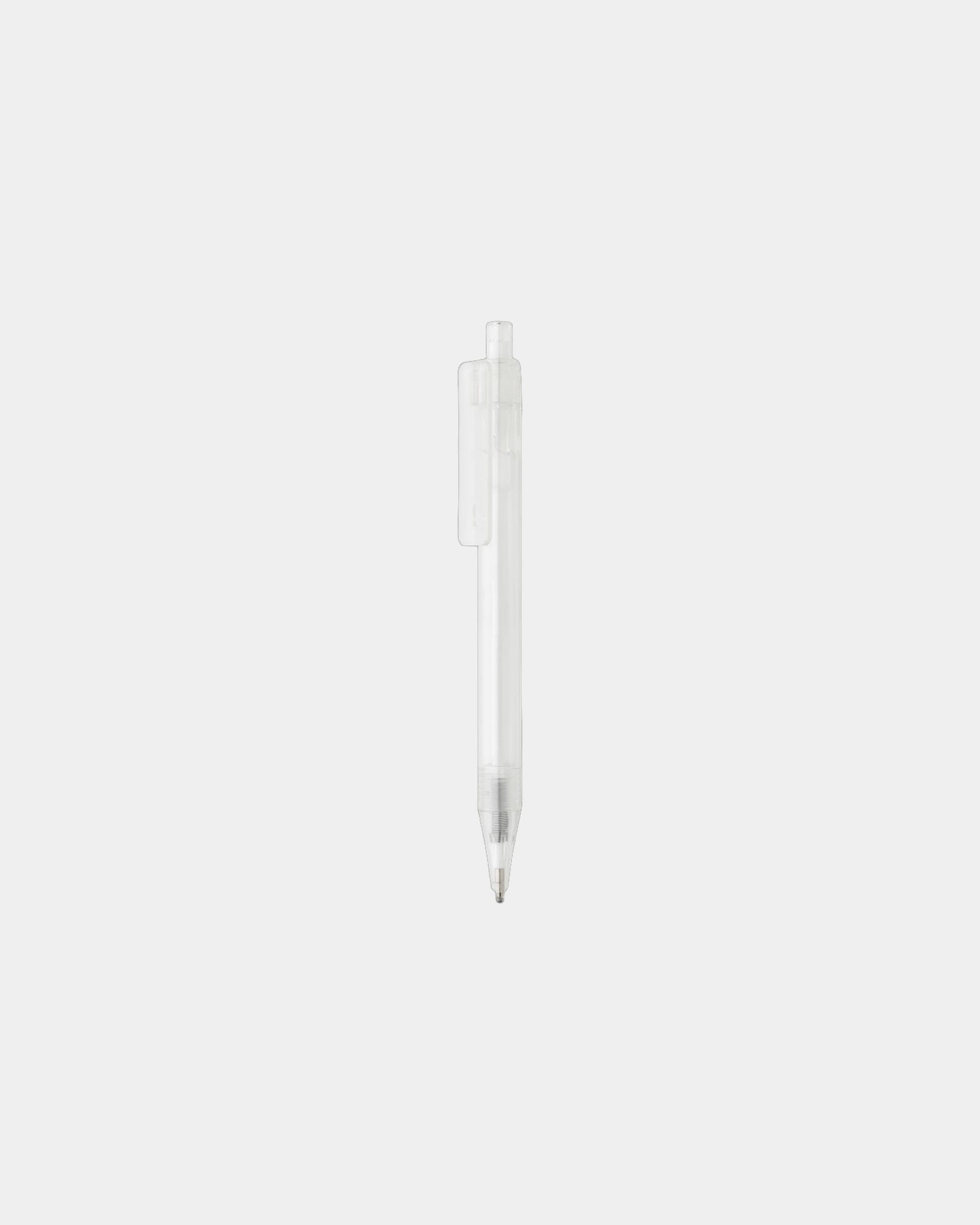 Penna trasparente riciclata RPET X8 da personalizzare - Bianco