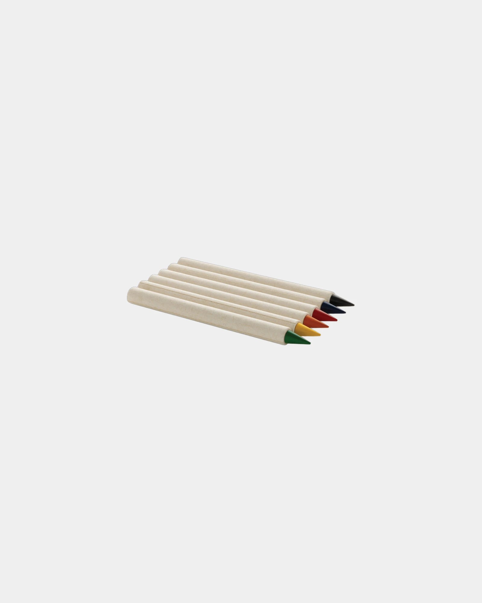 Set 6 matite colorate riciclate GRS da personalizzare - Bianco