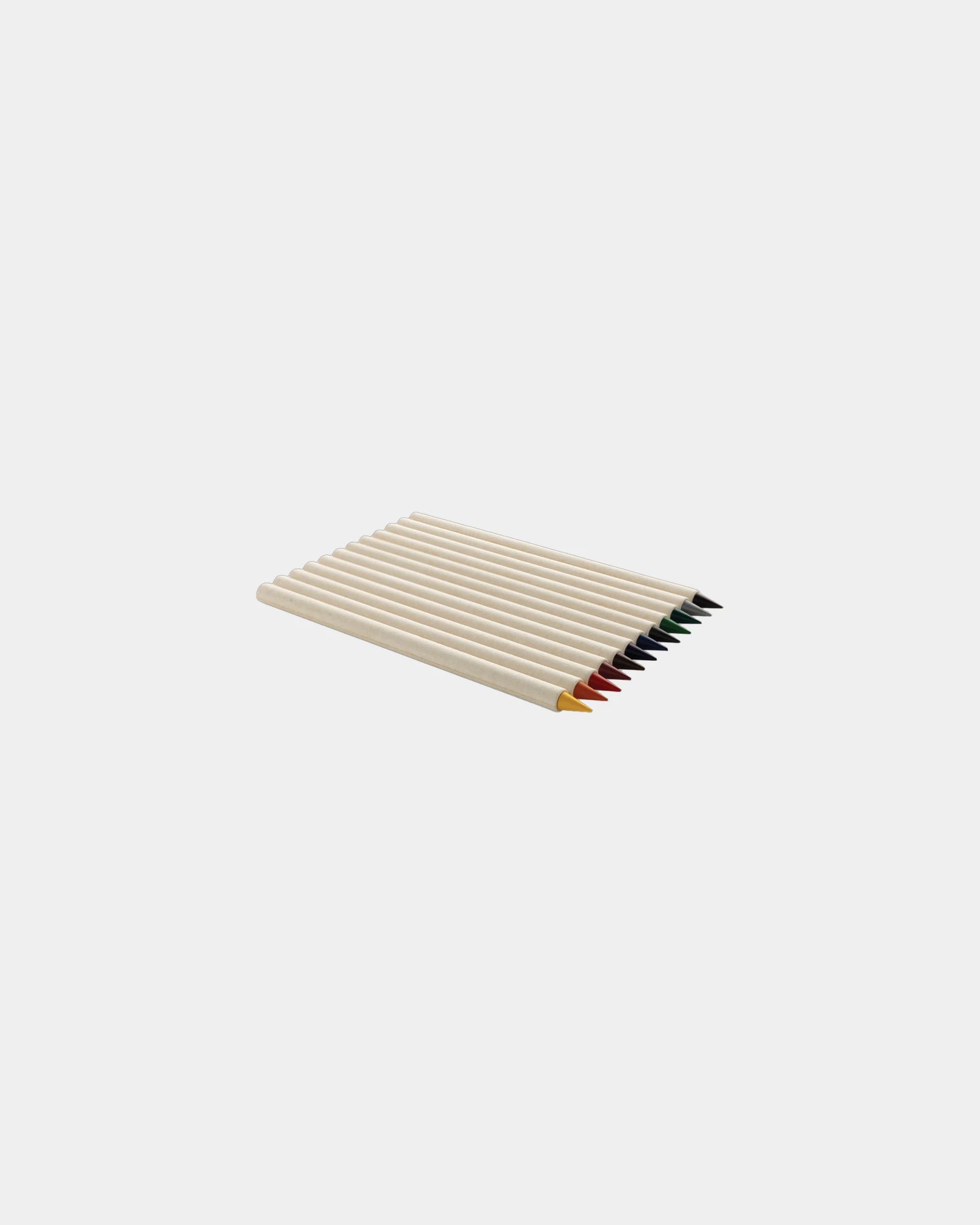 Set 12 matite colorate cartone riciclato da personalizzare - Bianco