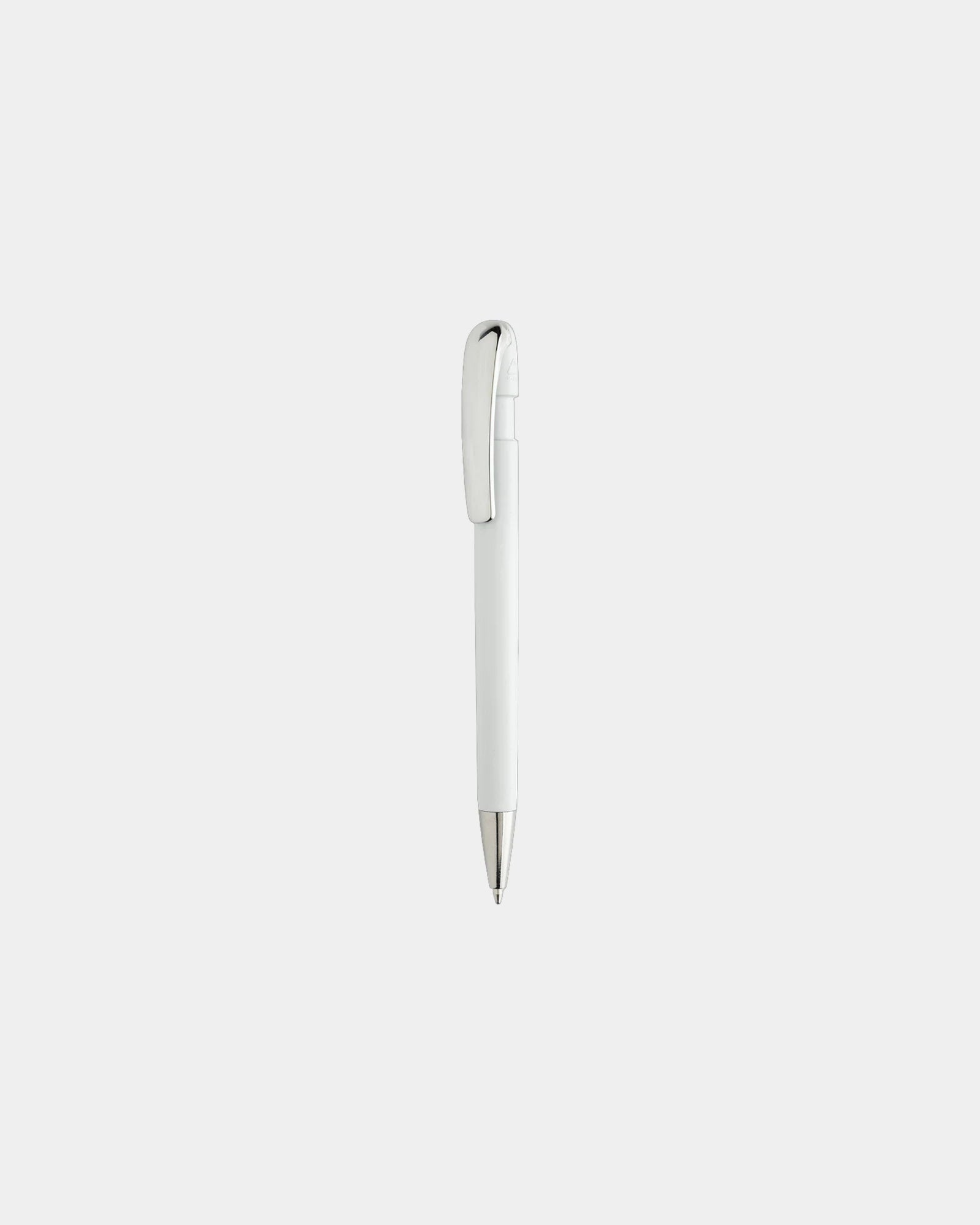 Penna clip metallico ABS riciclato da personalizzare - Bianco