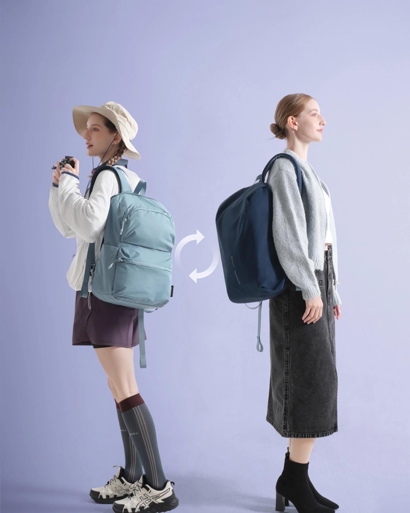 Zaino 2 in 1 riciclato nylon 22L da personalizzare - 24