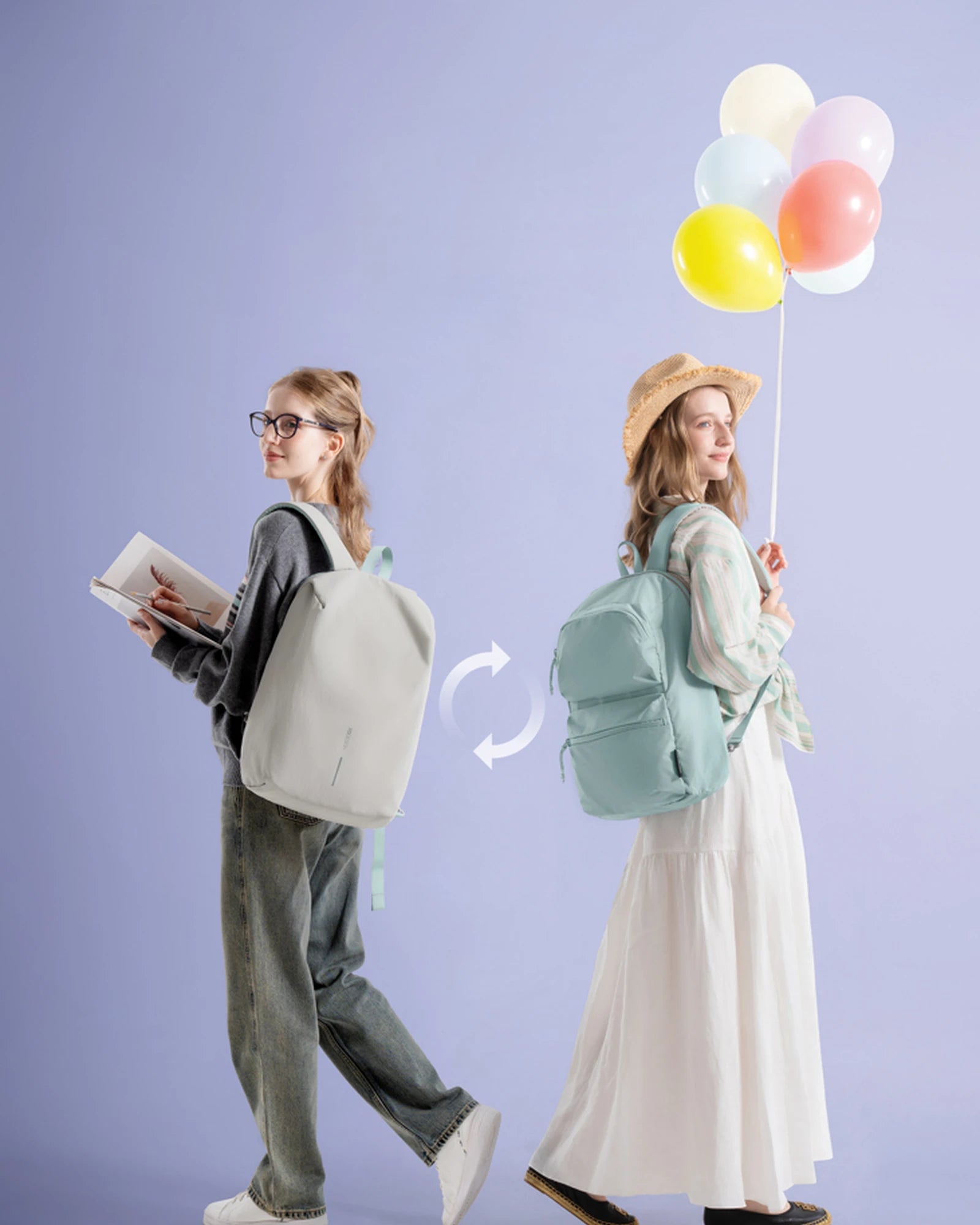 Zaino 2 in 1 riciclato nylon 22L da personalizzare - 34