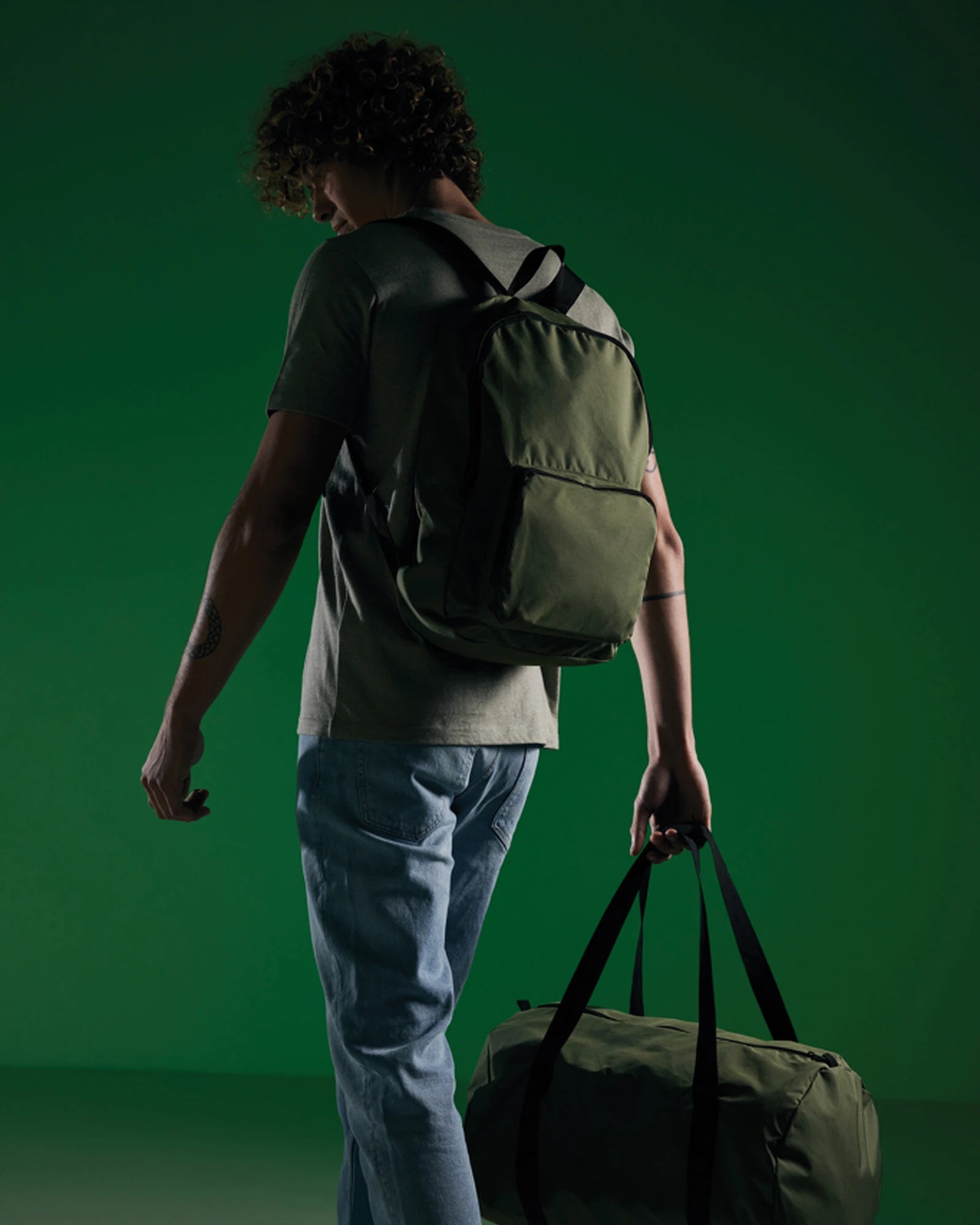 Zaino pieghevole RPET 15L Dillon da personalizzare - 32