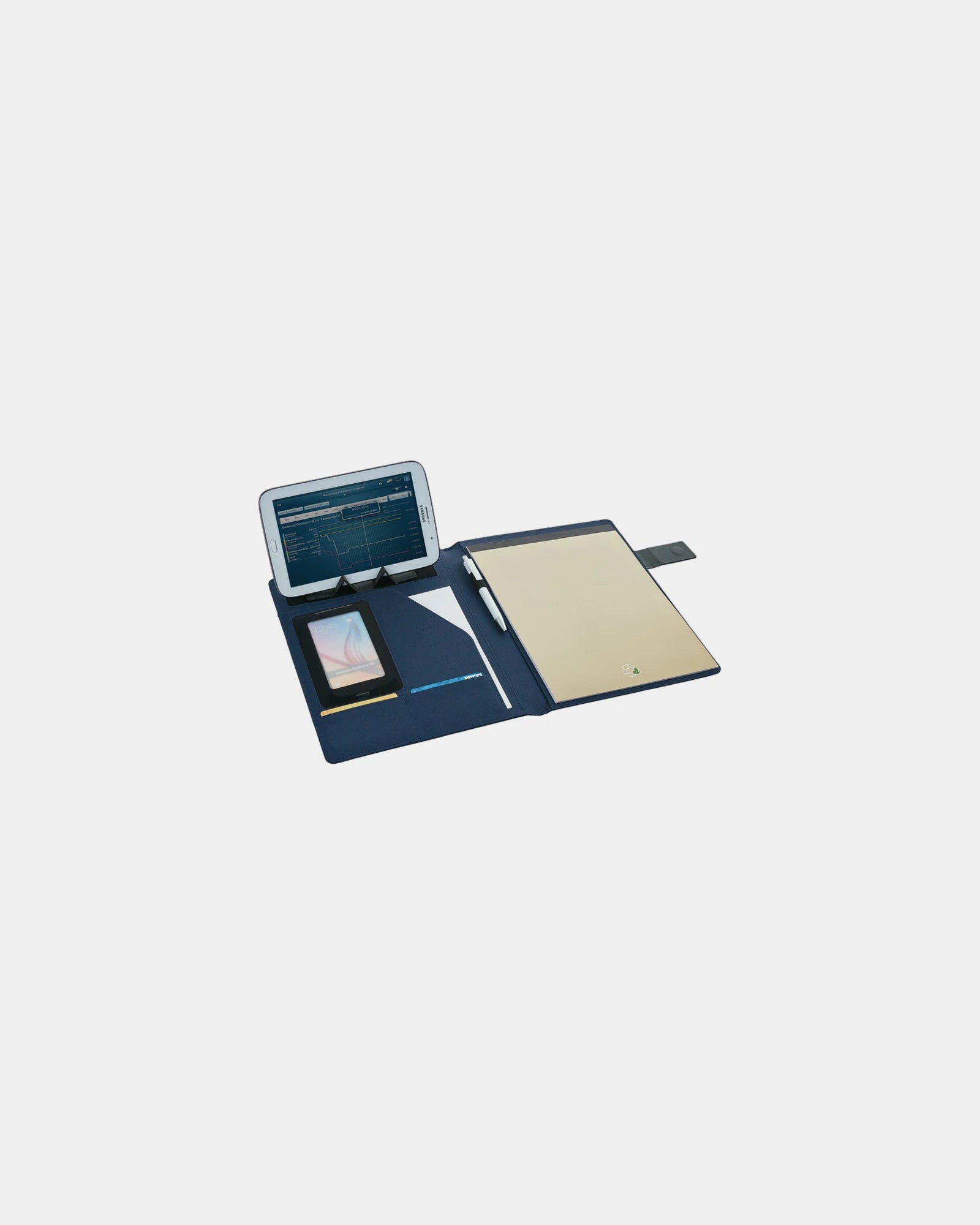 Portablocco A4 chiusura magnetica da personalizzare - Blu