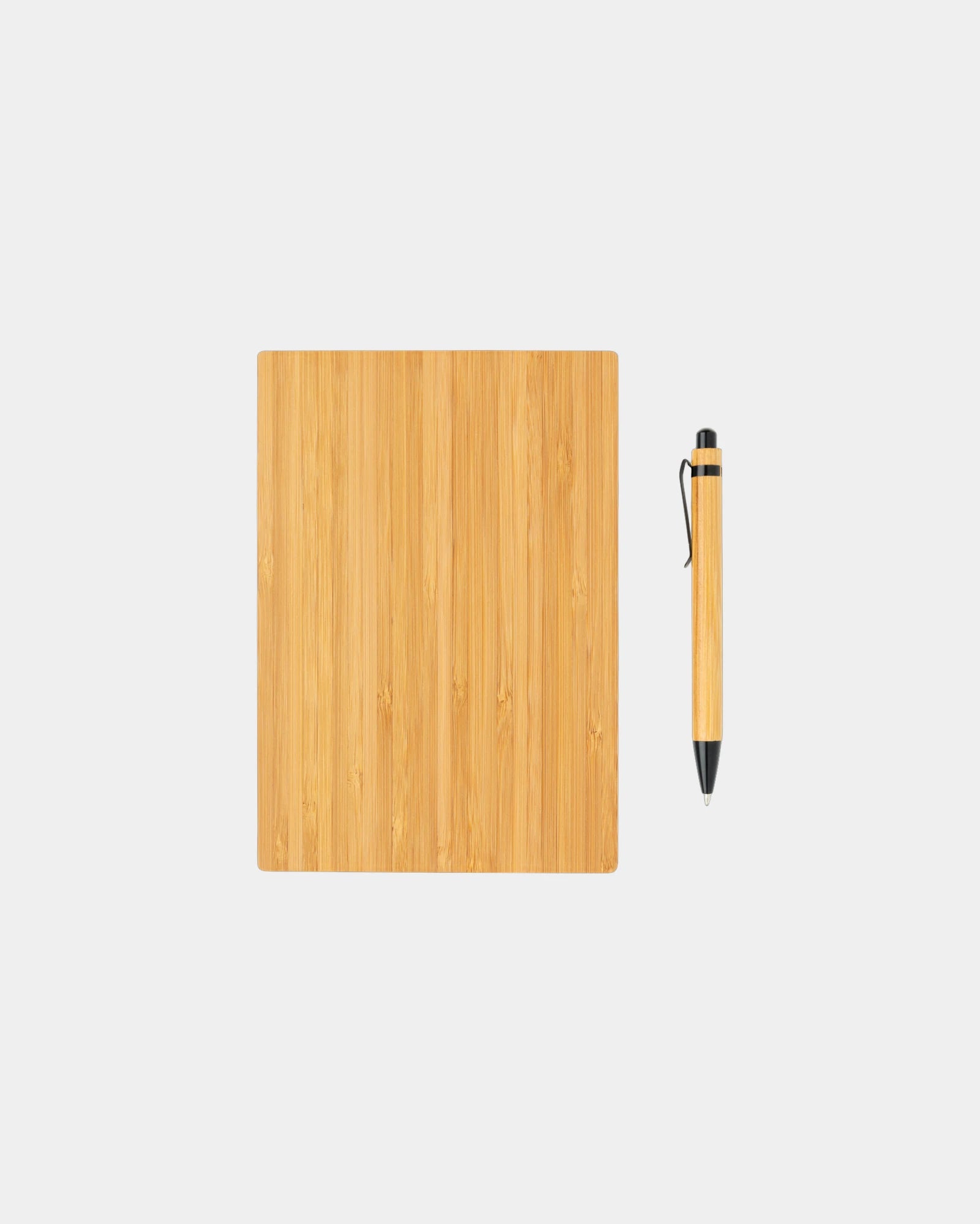 Set taccuino A5 e penna in bambù da personalizzare - 3