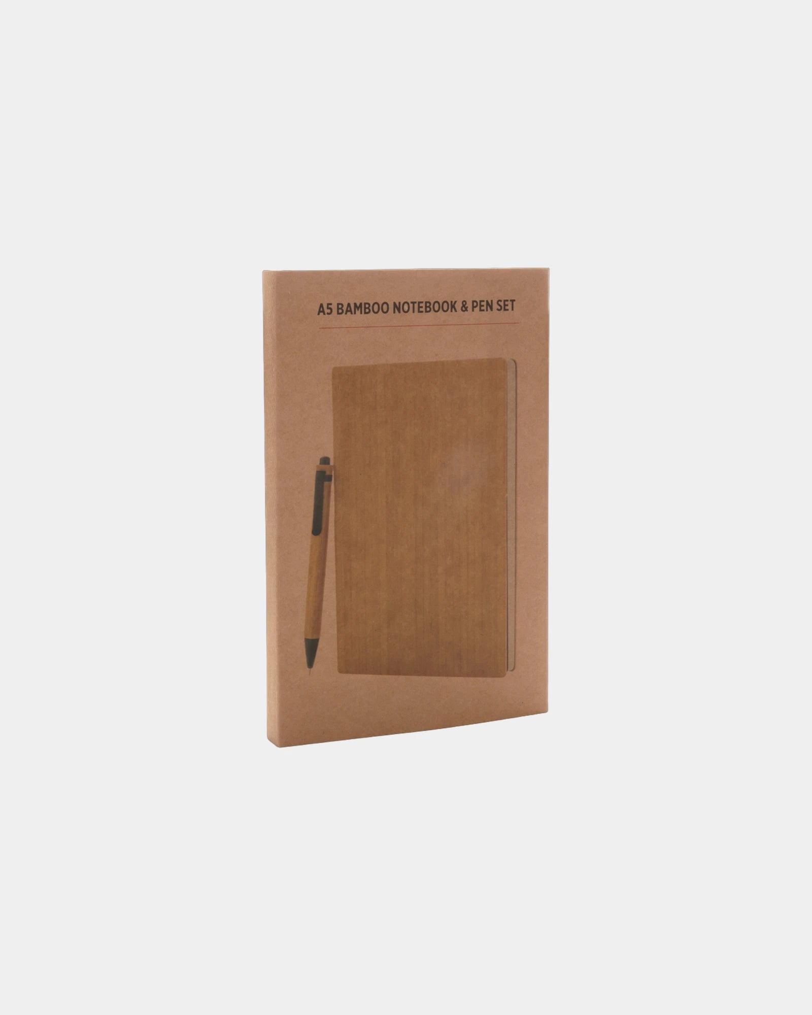 Set taccuino A5 e penna in bambù da personalizzare - 5