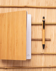 Set taccuino A5 e penna in bambù da personalizzare - 6
