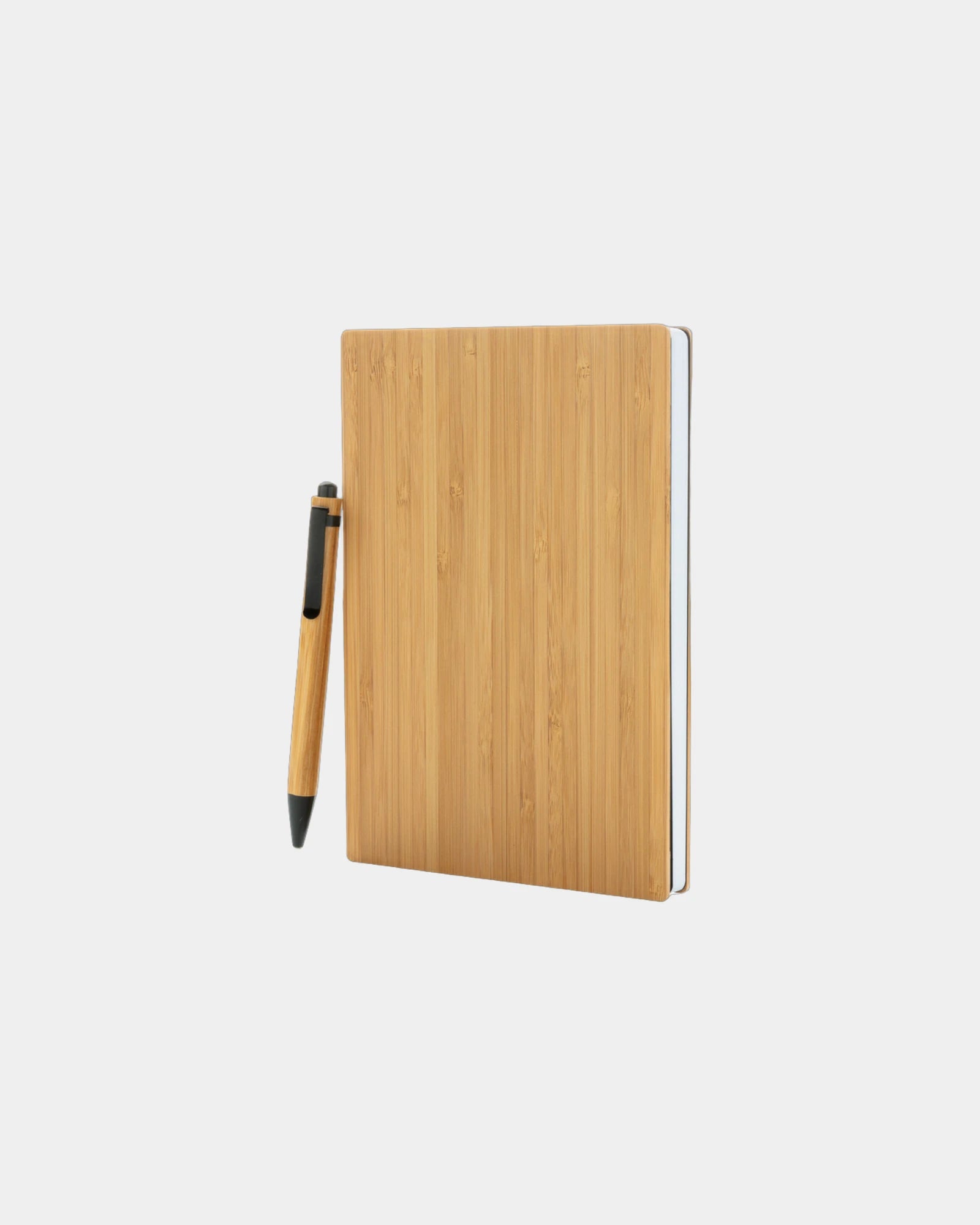 Set taccuino A5 e penna in bambù da personalizzare - Marrone