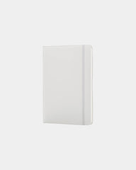 Taccuino A5 copertina rigida elastico da personalizzare - Bianco