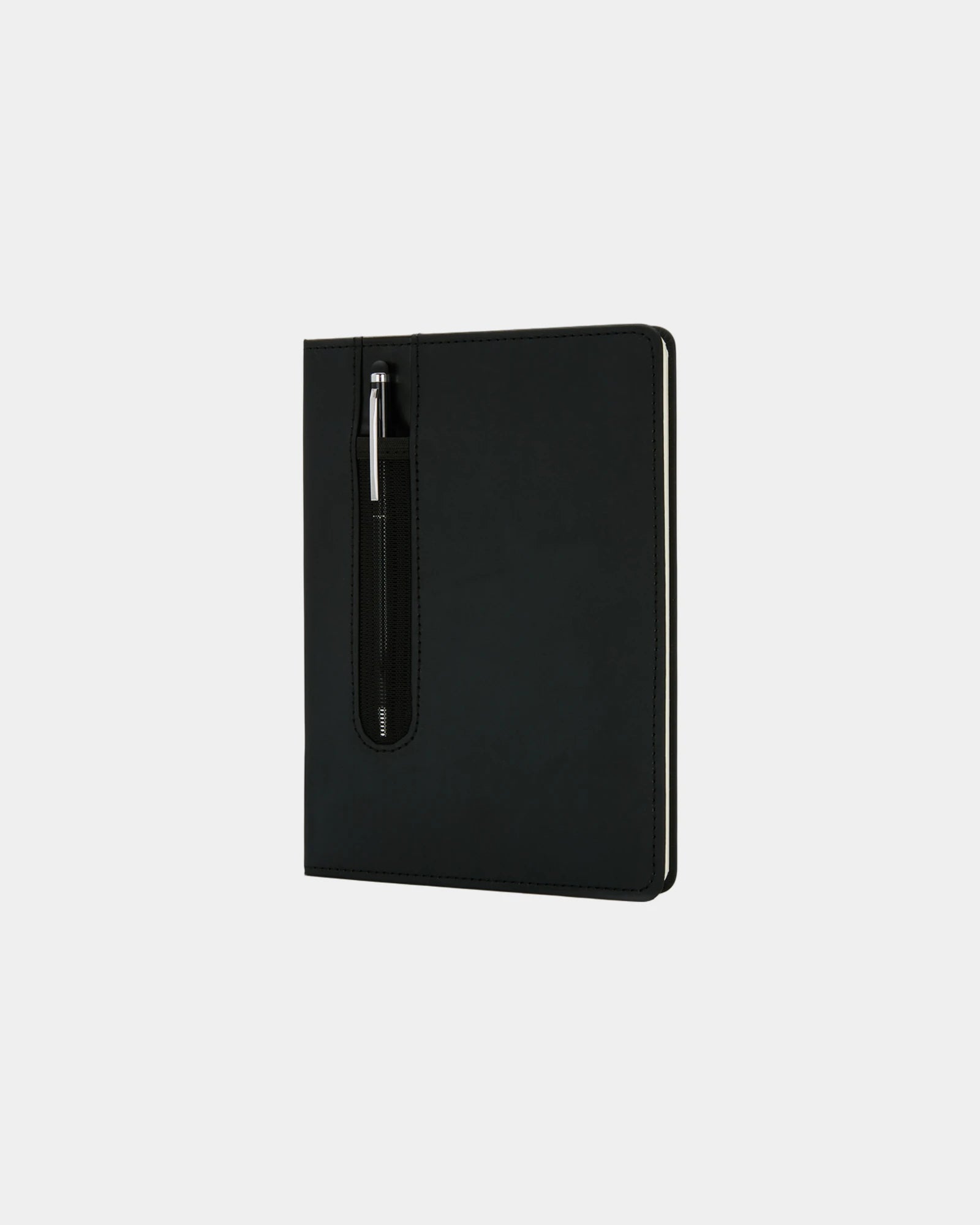 Taccuino A5 in PU con penna touch da personalizzare - Nero