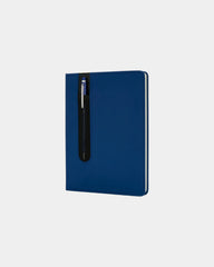 Taccuino A5 in PU con penna touch da personalizzare - Blu Navy