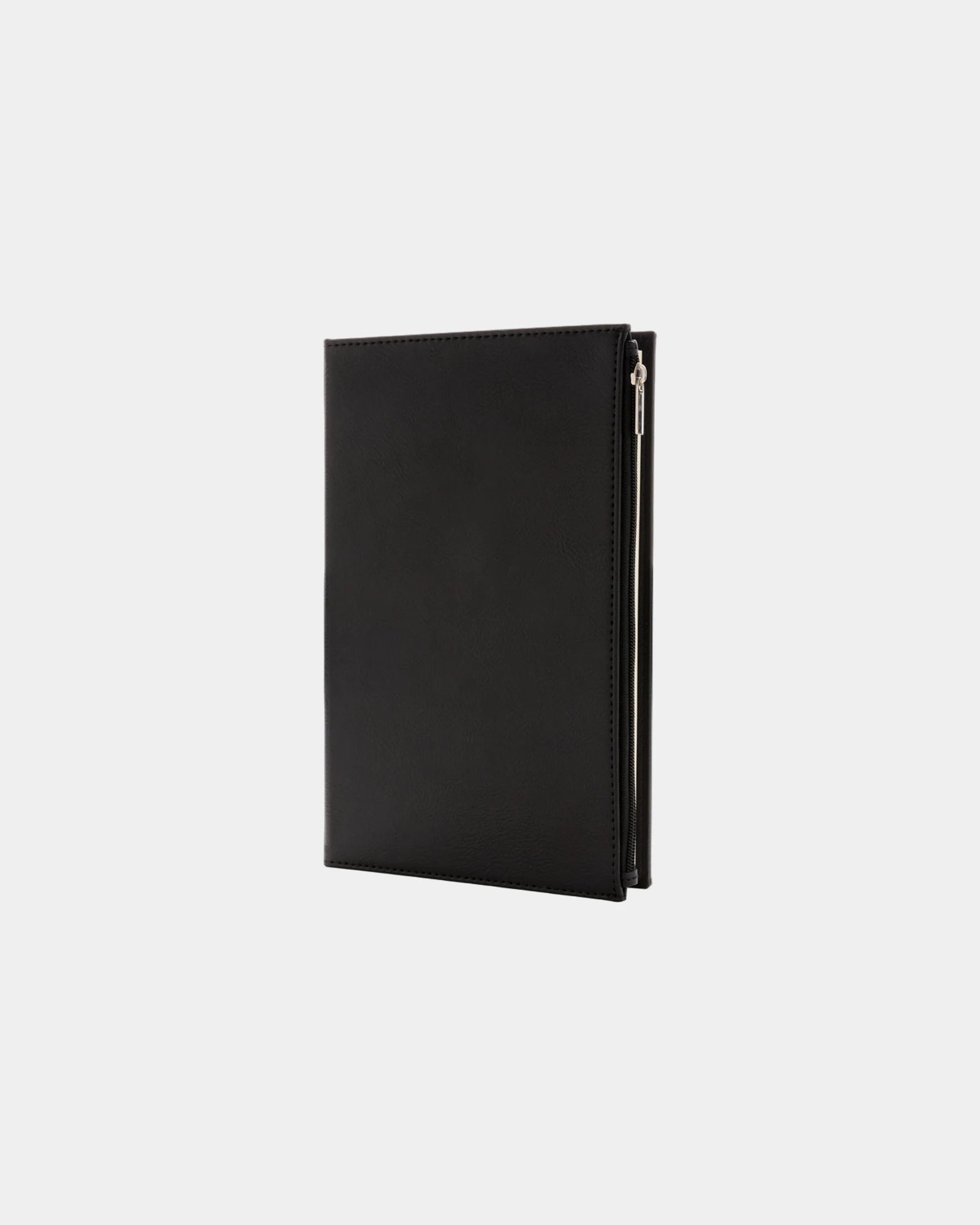 Taccuino A5 in PU tasca con zip da personalizzare - Nero