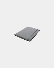 Portablocco A4 in cuoio rigenerato da personalizzare - Grigio