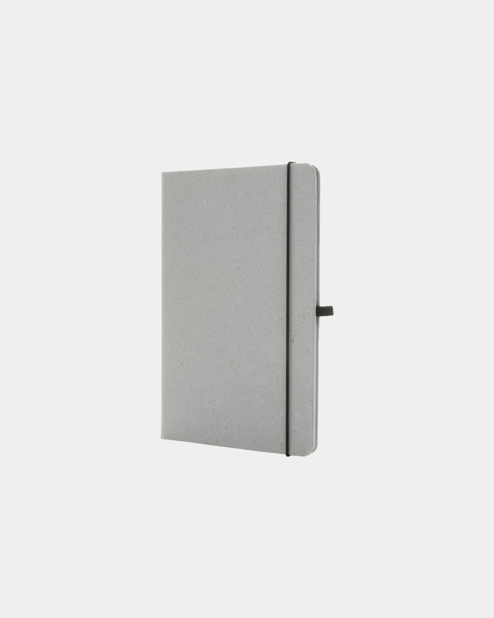 Taccuino A5 cuoio riciclato GRS da personalizzare - Grigio chiaro