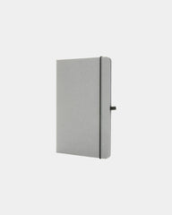 Taccuino A5 cuoio riciclato GRS da personalizzare - Grigio chiaro