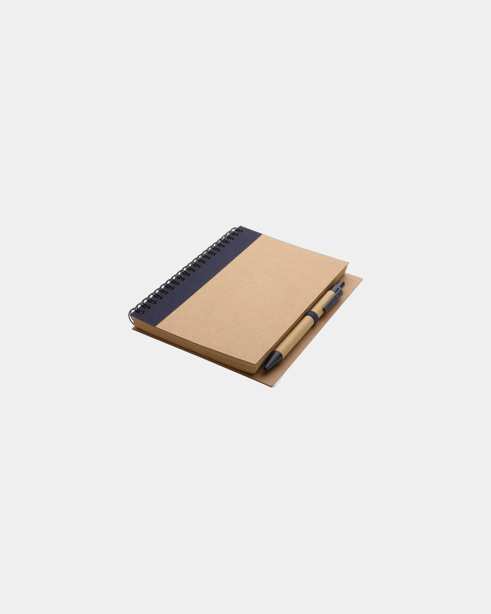 Taccuino a spirale kraft con penna da personalizzare - 1