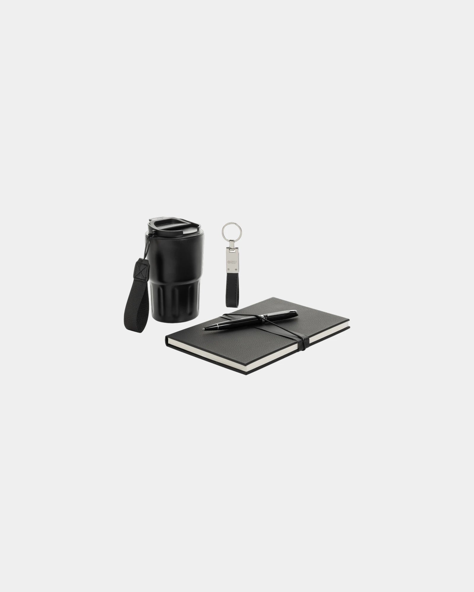 Cofanetto regalo aziendale RCS con tazza termica da personalizzare - Nero