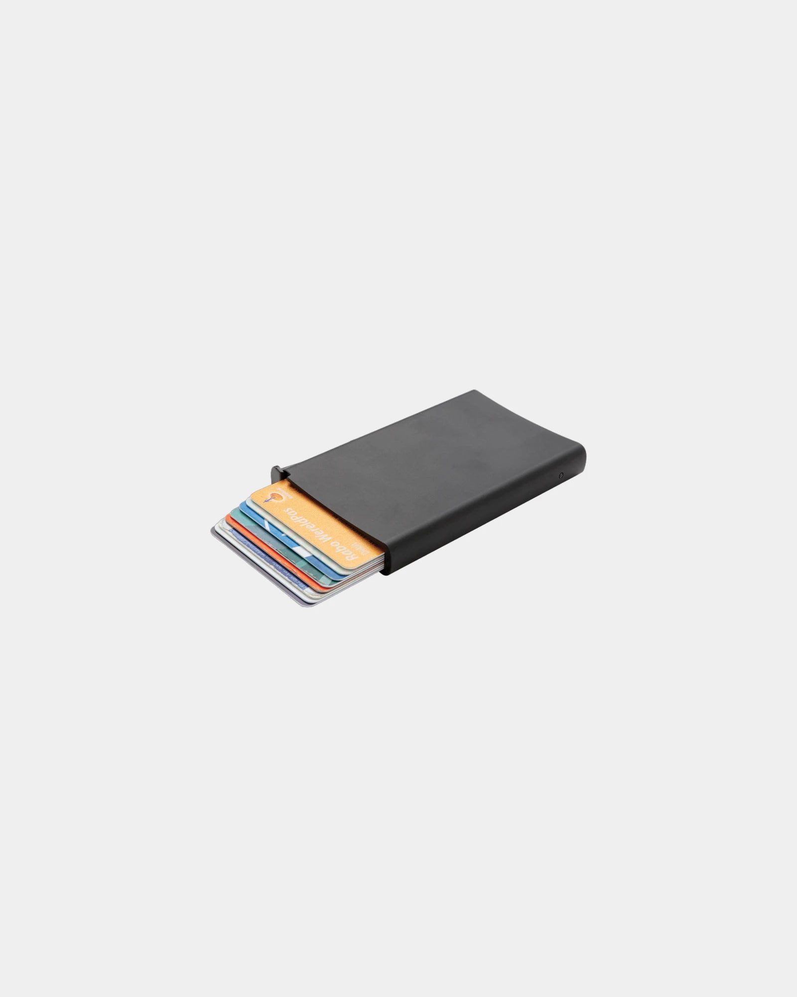Portacarte anti-RFID in alluminio da personalizzare - Nero