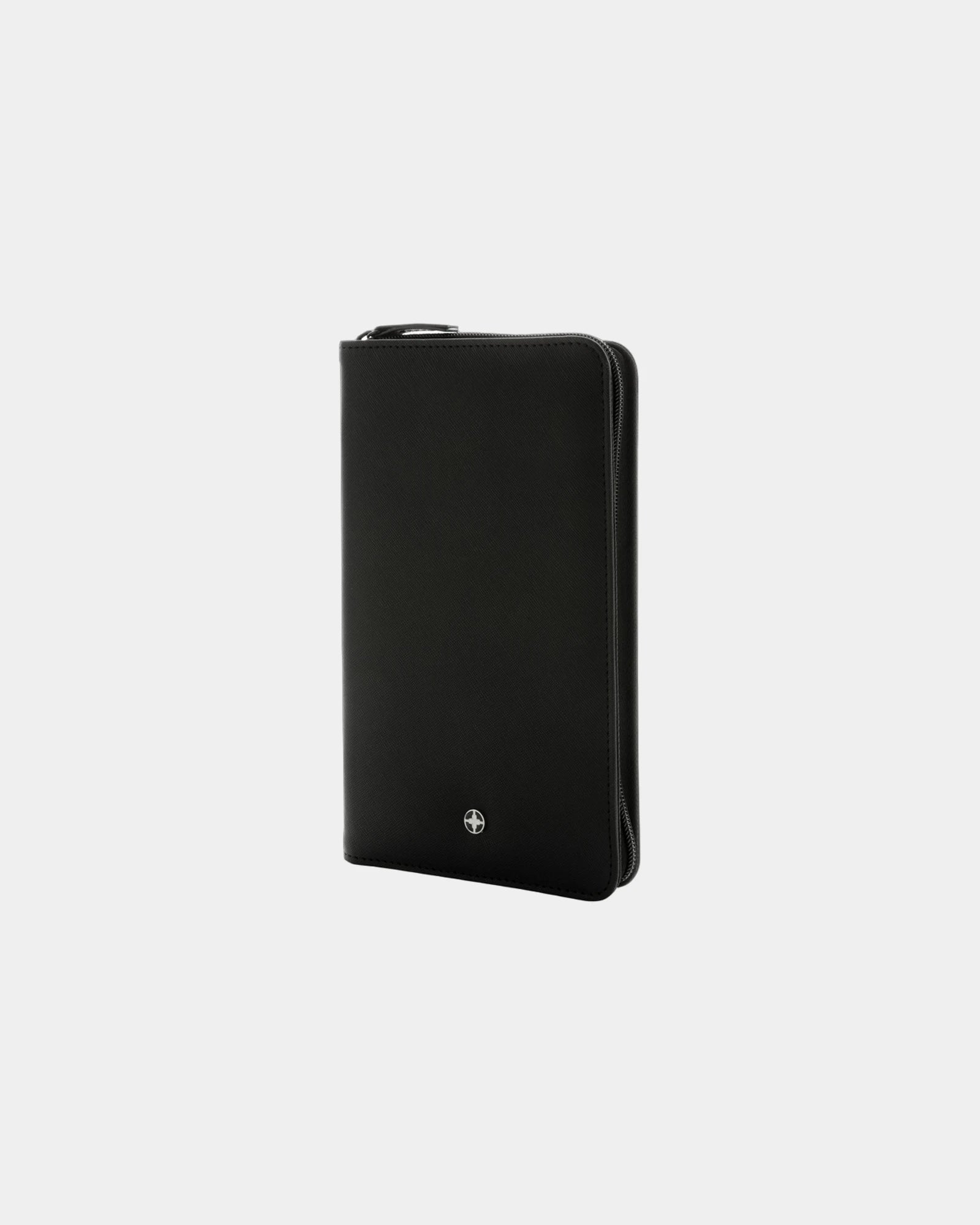 Portafoglio da viaggio RFID riciclato RCS da personalizzare - Nero