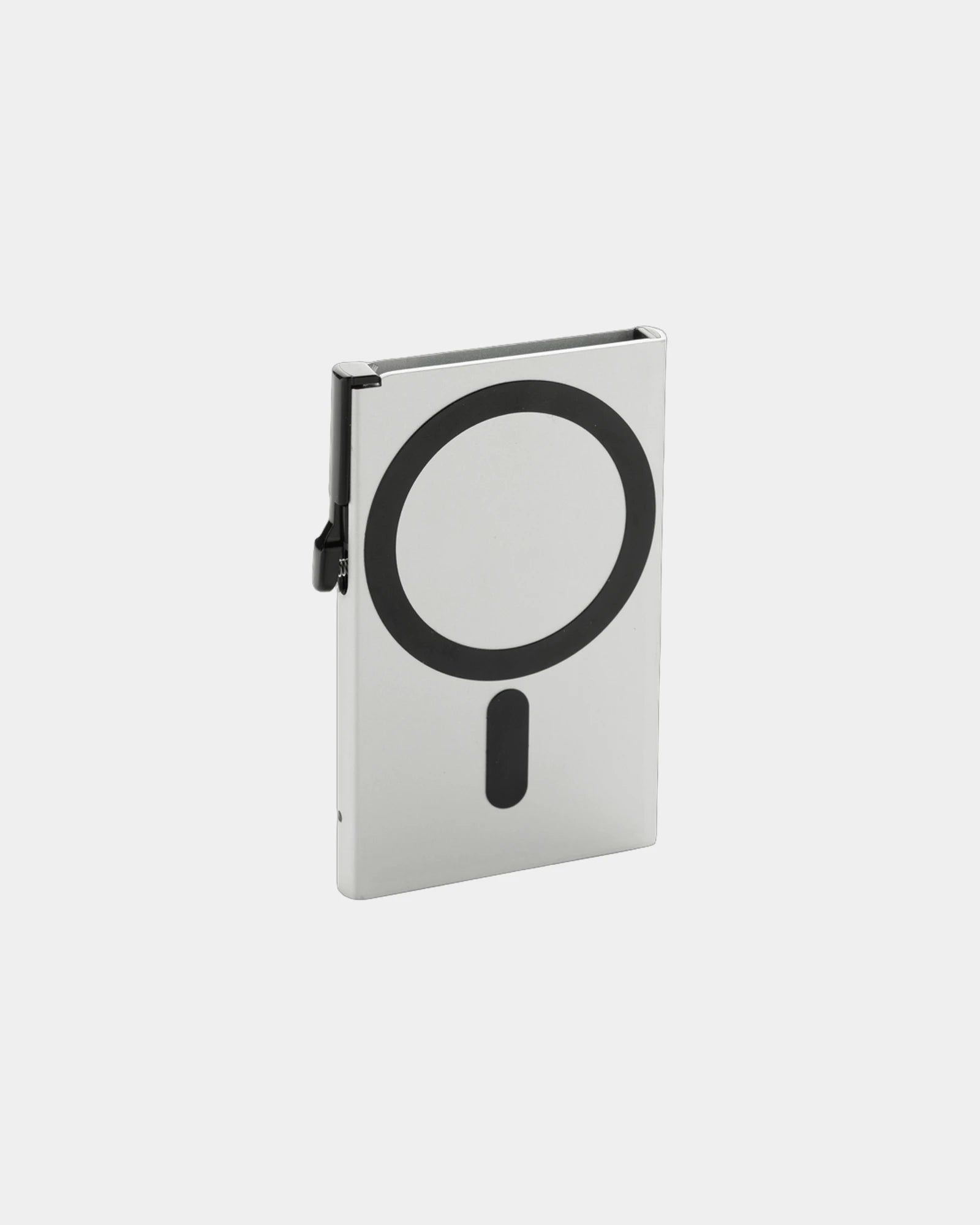 Portacarte magnetico anti-RFID alluminio da personalizzare - Argento