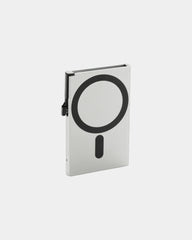 Portacarte magnetico anti-RFID alluminio da personalizzare - Argento