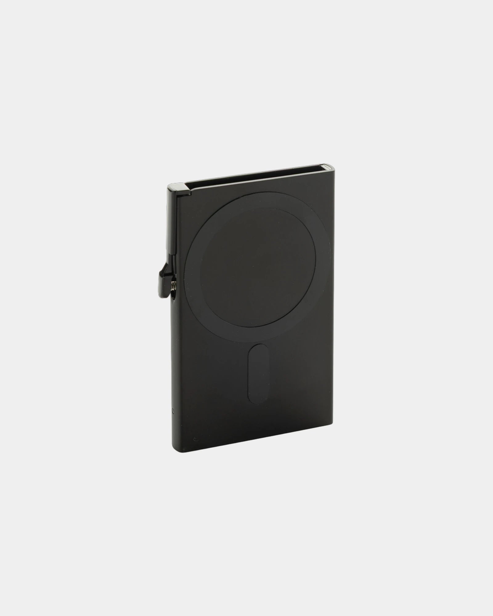 Portacarte magnetico anti-RFID alluminio da personalizzare - Nero