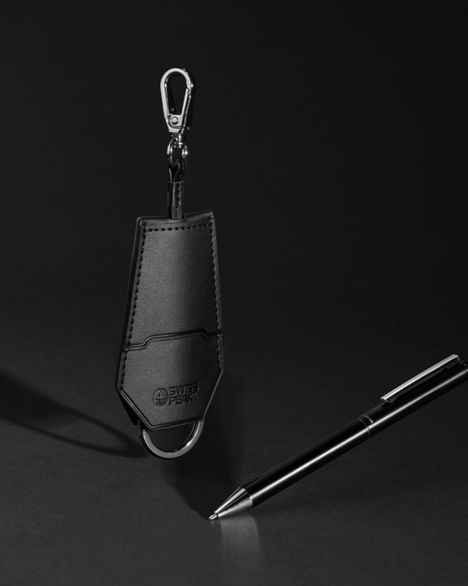 Set portachiavi e penna PU riciclato Tula da personalizzare - 7