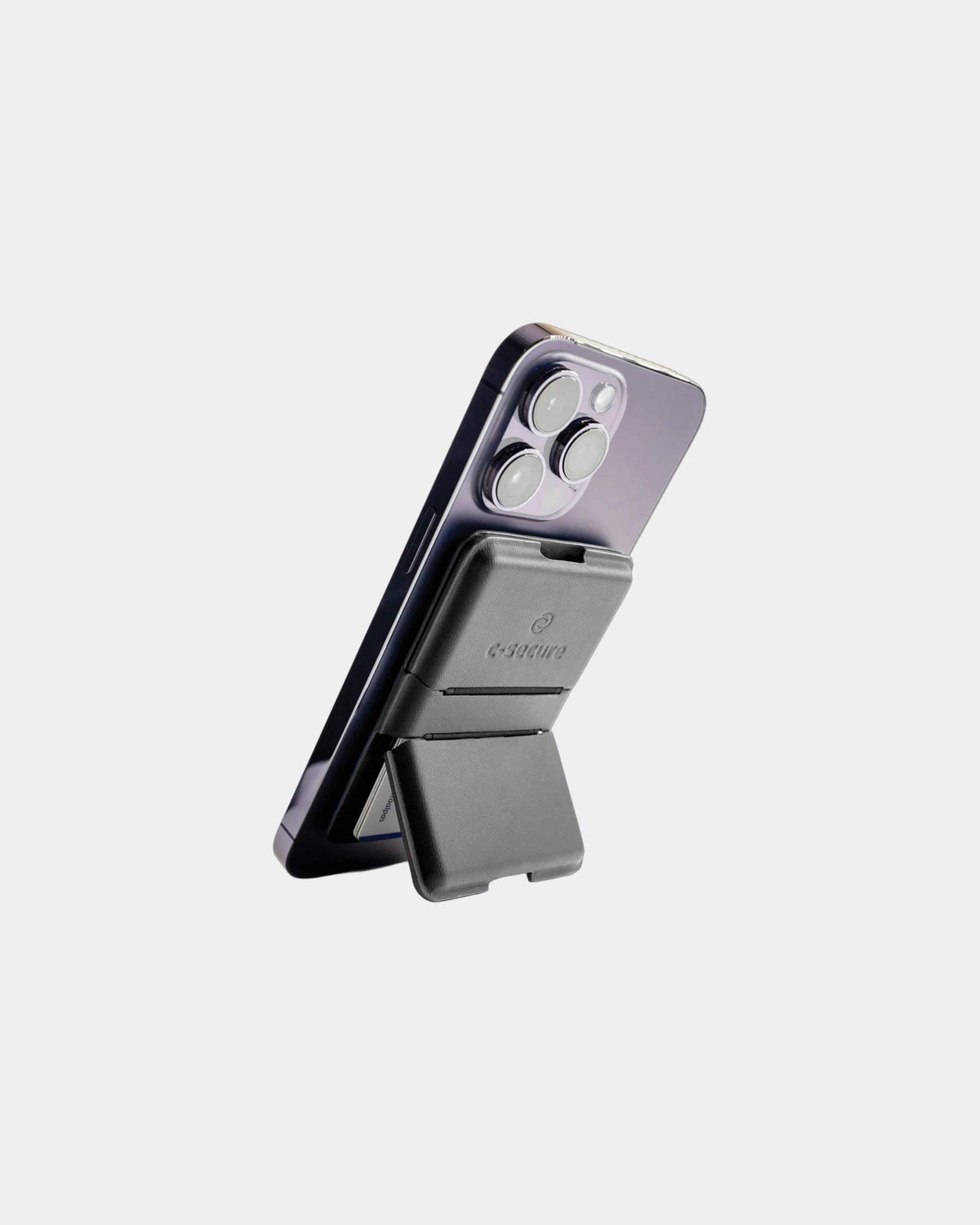 Portacarte MagSafe anti-RFID cuoio PU da personalizzare - 1