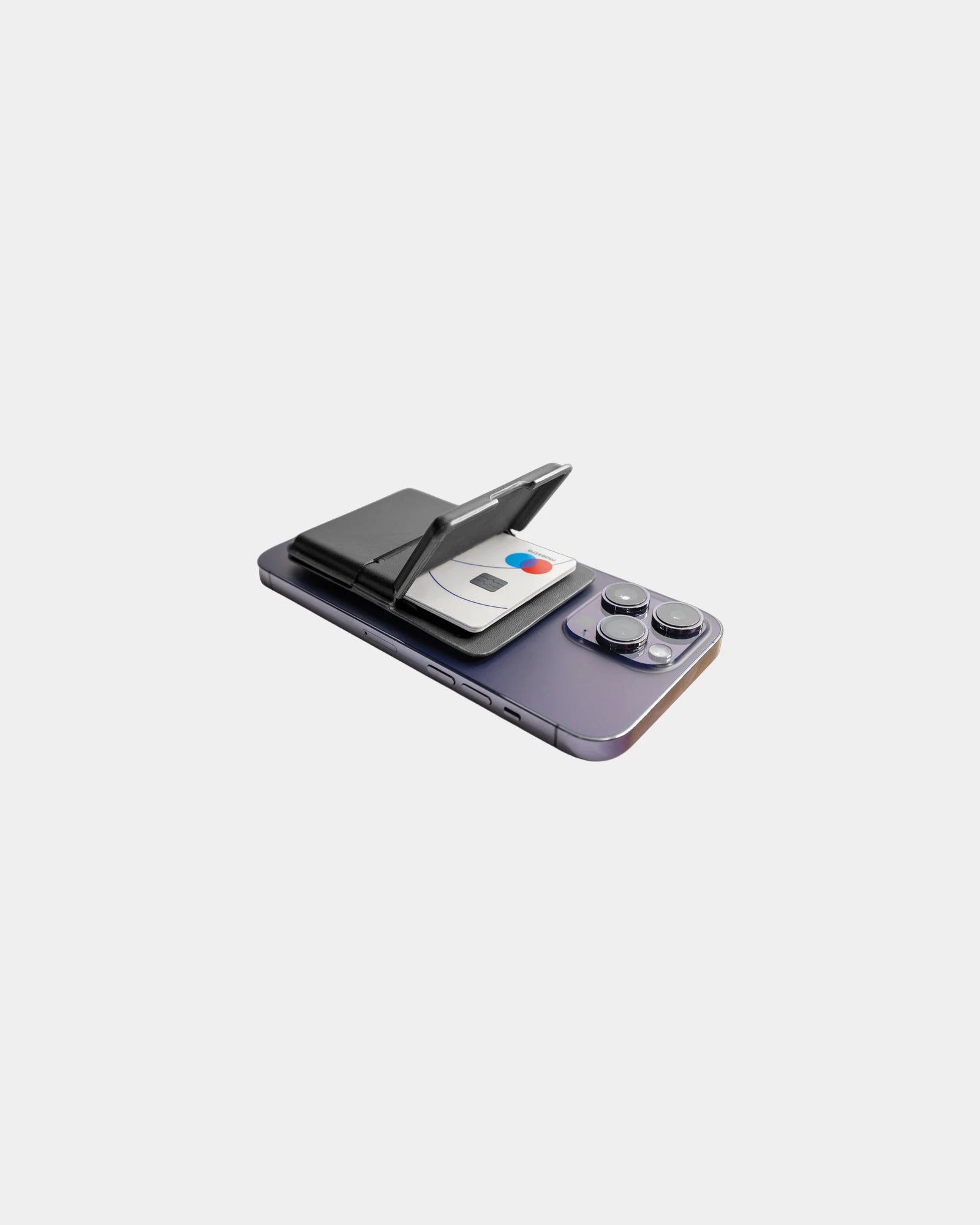 Portacarte MagSafe anti-RFID cuoio PU da personalizzare - 5