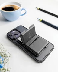 Portacarte MagSafe anti-RFID cuoio PU da personalizzare - 10