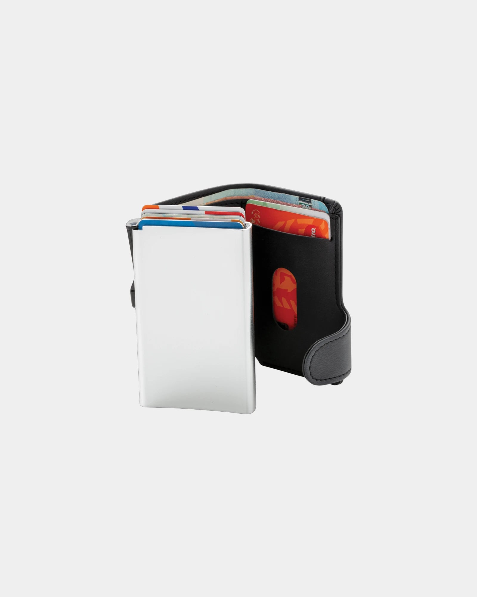 Portacarte anti RFID alluminio e PU da personalizzare - 2
