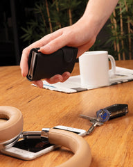 Portacarte anti RFID alluminio e PU da personalizzare - 8
