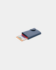 Portacarte anti RFID alluminio 7 carte da personalizzare - Blu