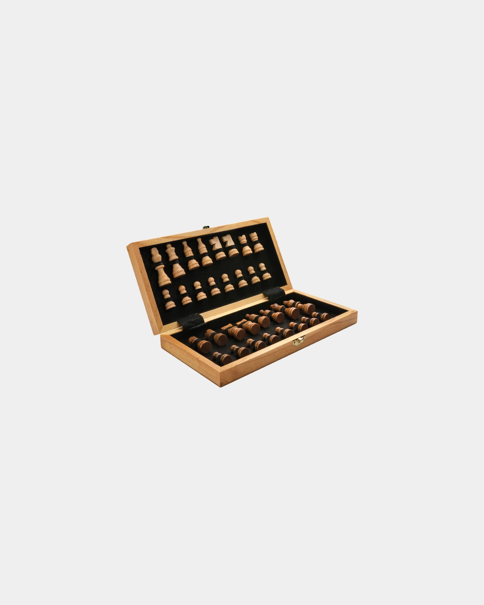 Gioco di scacchi pieghevole legno FSC da personalizzare