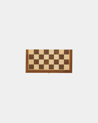 Gioco di scacchi pieghevole legno FSC da personalizzare