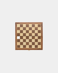 Gioco di scacchi pieghevole legno FSC da personalizzare