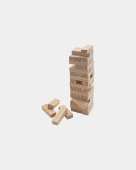 Gioco di blocchi impilabili in legno FSC da personalizzare - Bianco