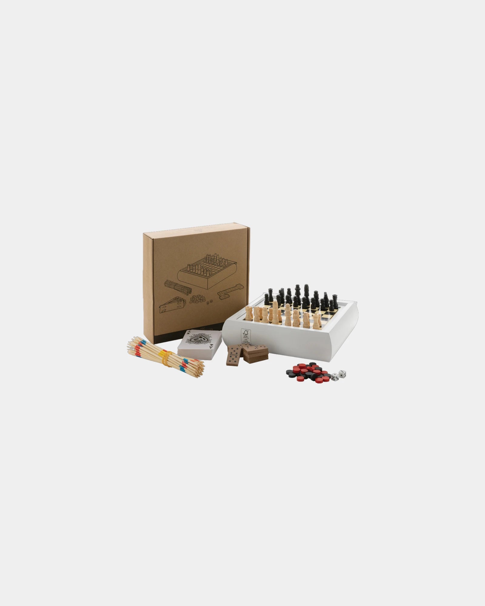 Set gioco 5 in 1 legno FSC certificato da personalizzare - 5