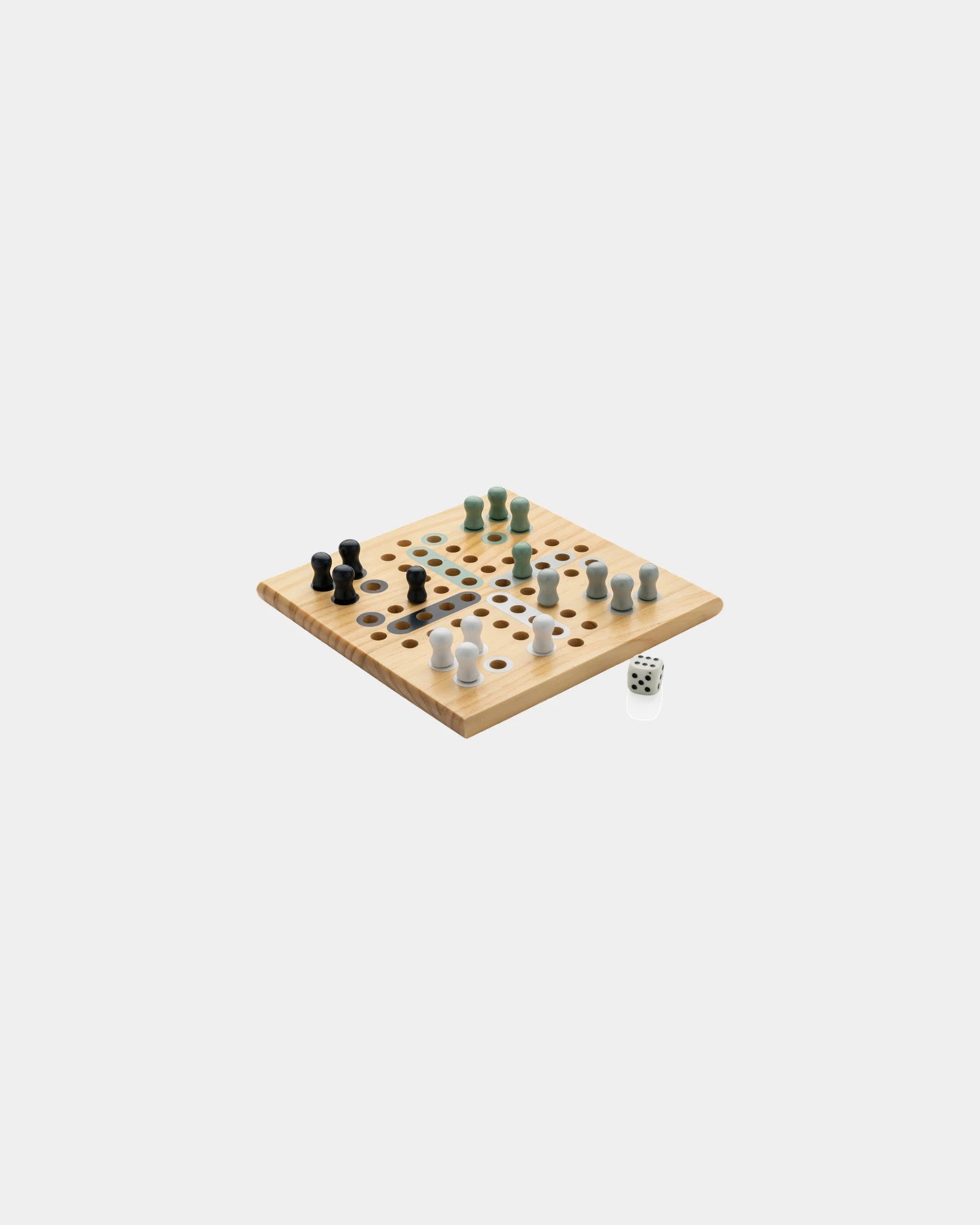 Gioco di ludo in legno FSC da personalizzare - Marrone