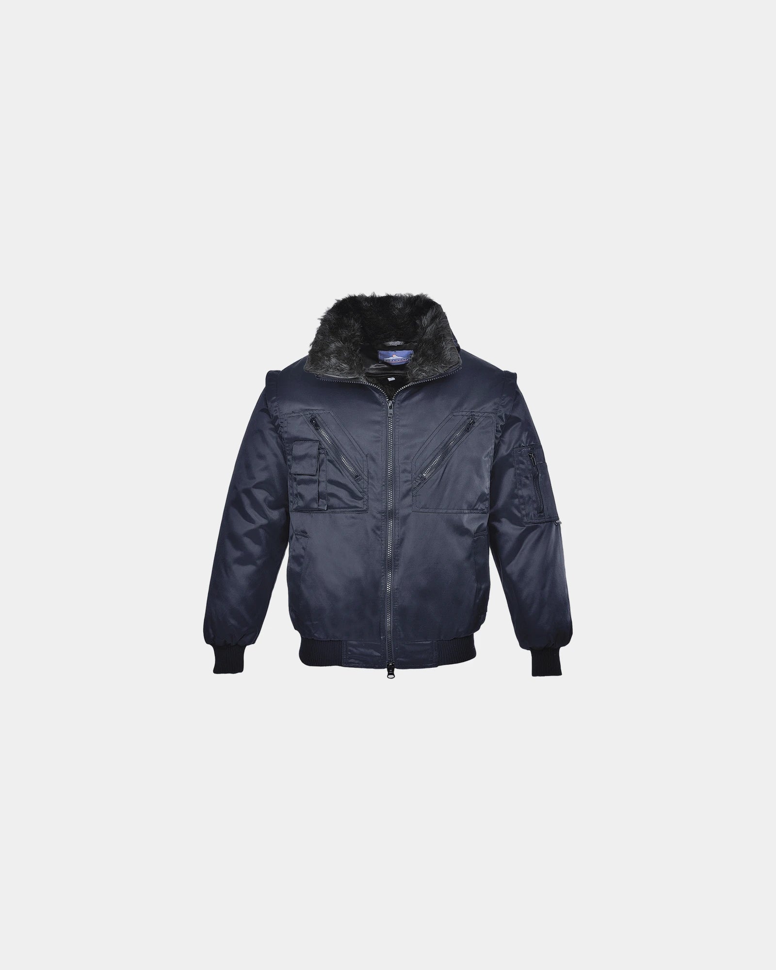 Giubbotto pilota 4 in 1 impermeabile da personalizzare - Blu Navy