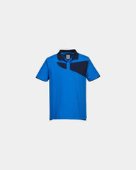 Polo poliestere-cotone pannelli a contrasto da personalizzare - Bordeaux