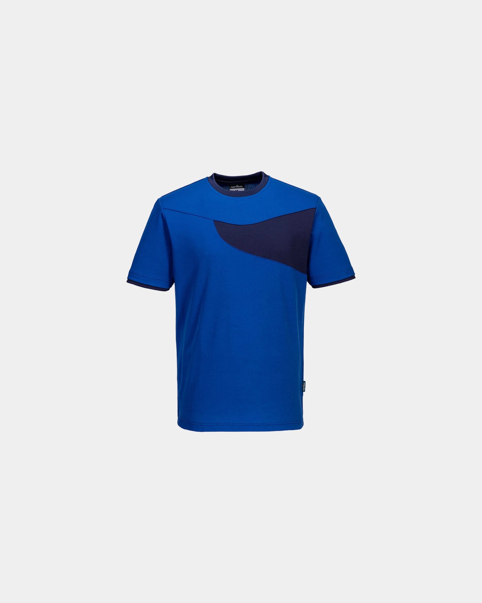 T-shirt polycotone pannelli a contrasto da personalizzare - Bordeaux