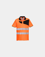 Polo alta visibilità cotone manica corta da personalizzare - Arancione