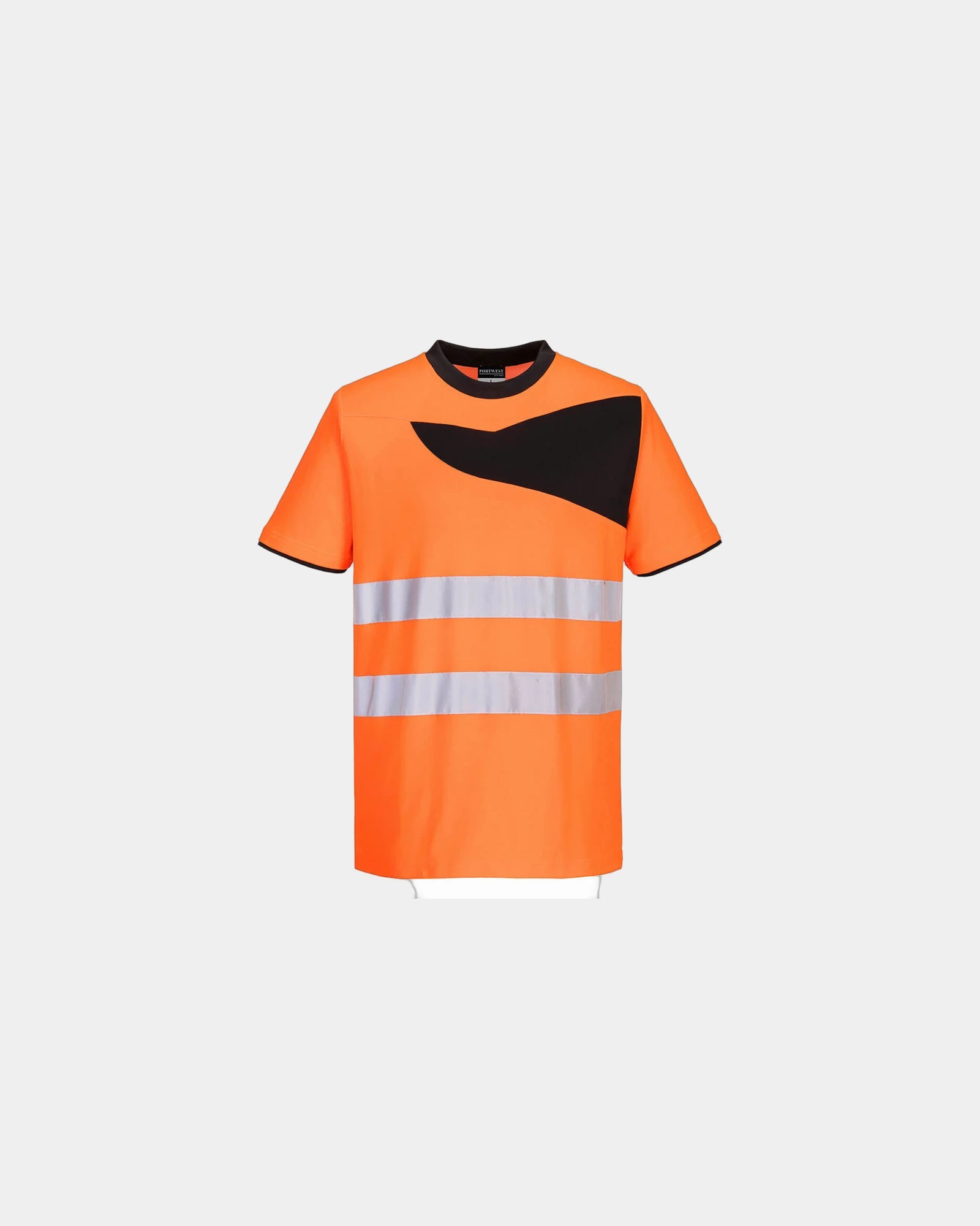 T-shirt alta visibilità maniche corte da personalizzare - Arancione