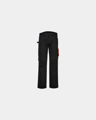 Pantalone da lavoro poliestere-cotone 245g da personalizzare - Nero-Rosso