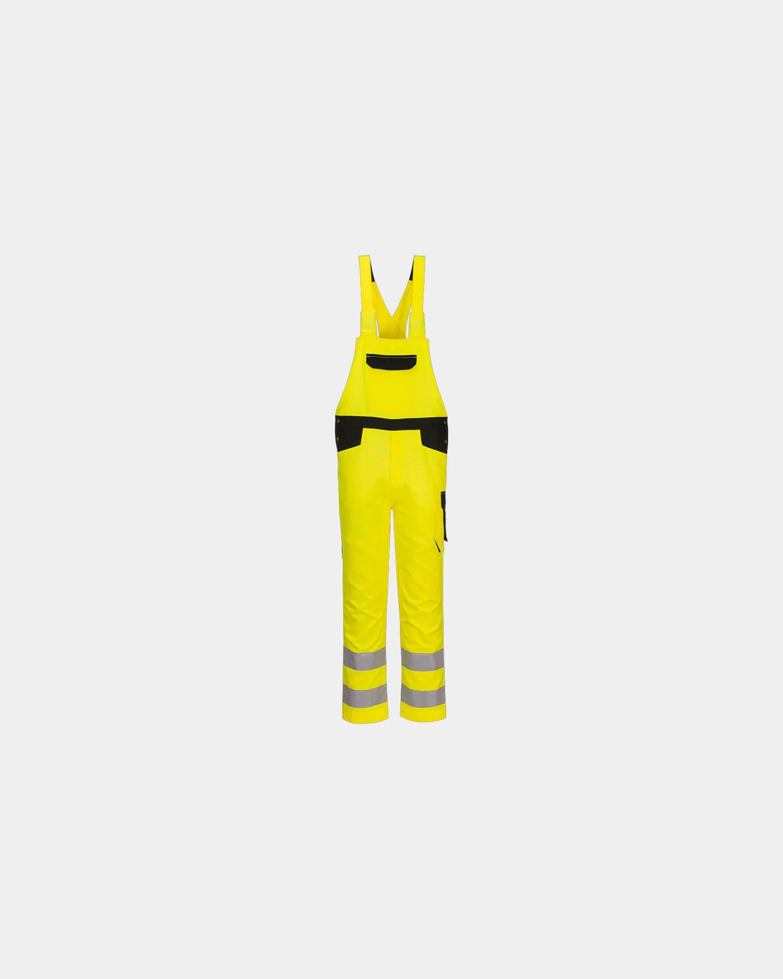 Salopette alta visibilità da personalizzare - Giallo-Nero