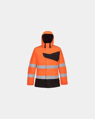 Parka invernale alta visibilità impermeabile da personalizzare - Arancione