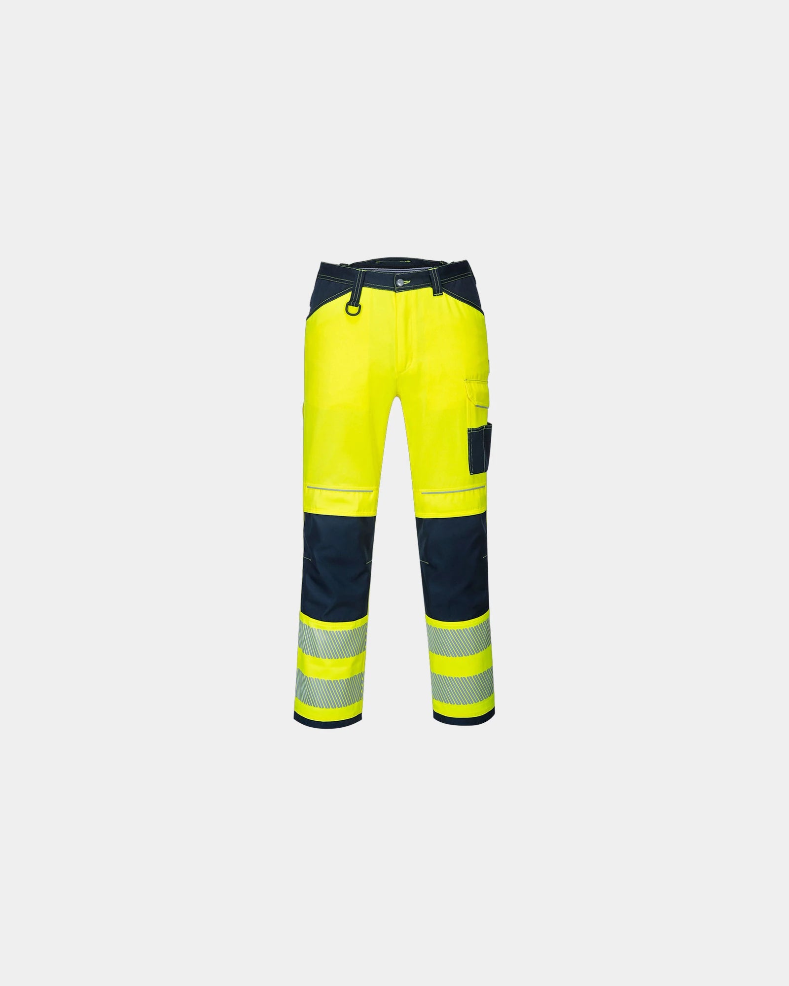 Pantalone alta visibilità 300g da personalizzare - Giallo-Blu Navy